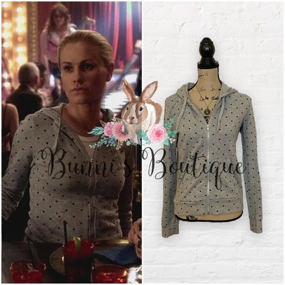 Sookie Stackhouse H&M Polka Dot Hoodie True Blood - Picture 1 of 8